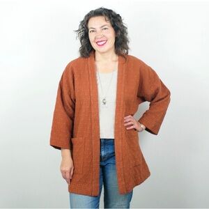 CURATOR Jules cardigan rust color size XL